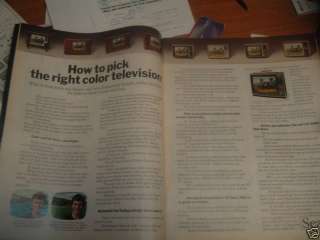 1971  Console Color Television TV 2pg How To ad  