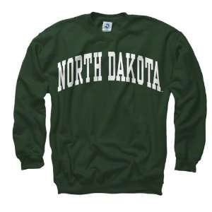 North Dakota Fighting Sioux Dark Green Arch Crewneck Sweatshirt 