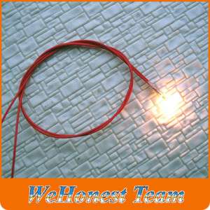 100 x Grain of Wheat 3mm Clear 6V Bulbs with 30cm wires  