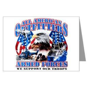 Greeting Cards (10 Pack) All American Outfitters Armed Forces Army 