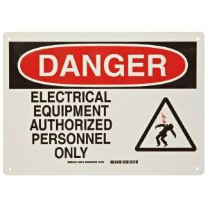   Electrical Hazard Sign, Legend Danger, Electrical Equipment