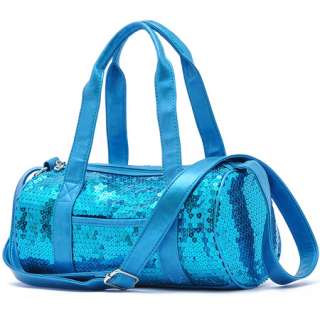 New Sweet Girls Ladies Blue Bling Bling Sequin Tote Shoulder Bag BA411 