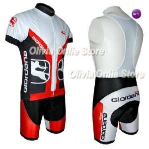 2010 giordana short sleeve cycling jersey and bib shorts s~xxxl accept 