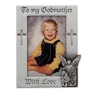   Pewter Godmother Photo Frame Christian Jewelry Baptism Gifts Jewelry