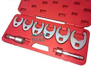 8pc Large Crowfoot Spanner Wrench Set 33  50mm Crow Foot For Awkward 