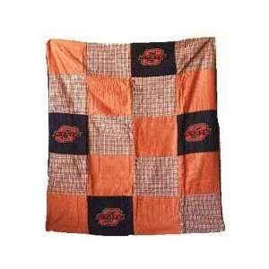  Oklahoma State OSU Cowboys 50X60 Patch Quilt Throw/Blanket 