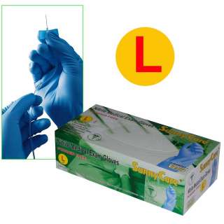 100/Box Disposable Powder Free Nitrile Medical Exam Gloves (Latex Free 