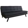 Black Contemporary Microfiber Sleeper Futon Sofa Bed  Overstock