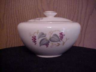 KNOWLES CHINA SUGAR BOWL WITH LID PATTERN   VINTAGE  