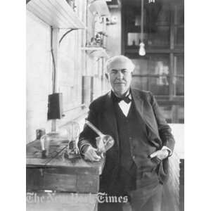  Thomas Edison In His Laboratory In West Orange NJ