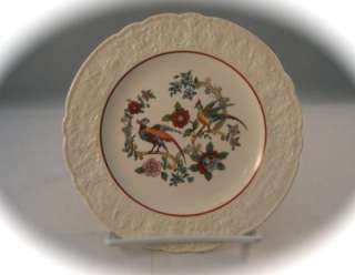 Vintage A G C. Co. Old Holland Ware Floral Birds Luncheon Bread Butter 