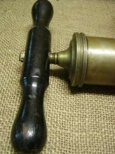 RARE Vintage Brass Air Pump > Antique Old Pumps Garden  