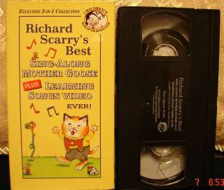   Scarrys Best Sing Along Mother Goose & Learning Songs video Ever! Vhs