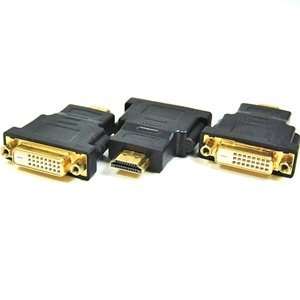   Pack HDMI Male to DVI Female Converter Adapter + Bluecell Cable Tie