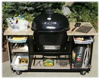   Supreme Barbecue Cart with Primo Oval XL Grill & Free Accessories