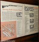 1961 BROWNING Double Automatic SHOTGUN Assembly Article w/Parts List