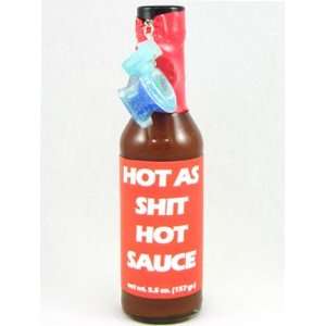 Hot As Shit Hot Sauce with Toilet Keychain  Grocery 