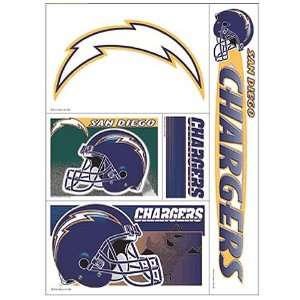 San Diego Chargers Window Clings Sheet