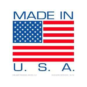  Made in USA labels 1 X 1, usa 104, 1000 per roll 