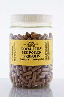 500 ROYAL JELLY BEE POLLEN PROPOLIS CAPSULES 1000mg  