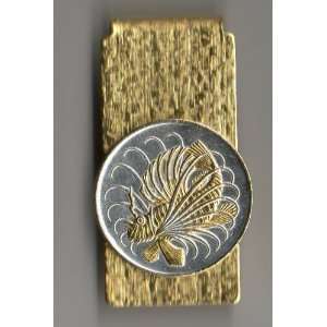  Gorgeous 2 Toned Gold & Silver Singapore Lionfish Coin 