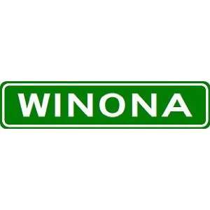 WINONA City Limit Sign   High Quality Aluminum  Sports 