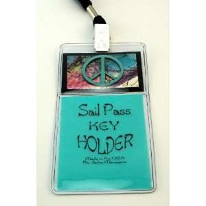  Peace Symbol Sail Pass Key Holder*MADE IN THE USA #534 