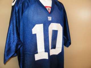   Eli Manning #10 New York NY Giants MENS 4XL 4XLARGE REEBOK Jersey 11WS