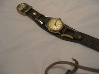 LADIES 1939 BULOVA NEW YORK ROLLED GOLD  GOLD DIAL LUME NUMS HANDS 