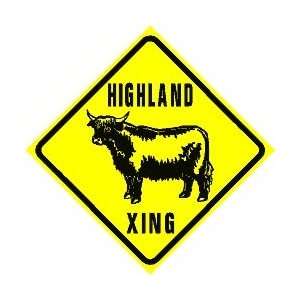  HIGHLAND CROSSING cattle ranch beef sign: Home & Kitchen