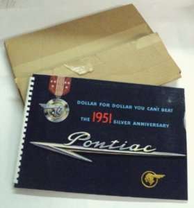Pontiac 1951 Silver Anniversary Dealer Showroom Album  