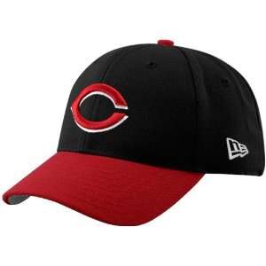   Reds Black Red Pinch Hitter Adjustable Hat