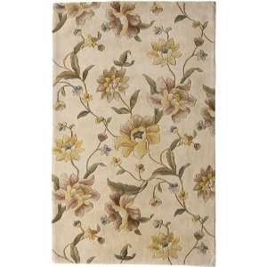  Rugs America Flora 3045 Country White 18 x 27 Area Rug 