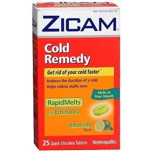  Zicam Cold Remedy RapidMelts with Echinacea, lemon lime 