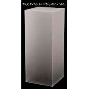 Frosted Acrylic Lucite Pedestal 24 High X 1/2 Thick 
