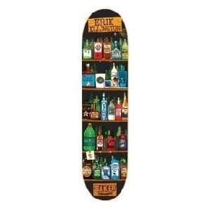  Baker Ellington Drink Up Skateboard Size 7.63 With Grip 