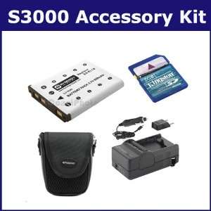  Nikon Coolpix S3000 Digital Camera Accessory Kit includes 