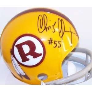 Chris Hanburger (Washington Redskins) Football Mini Helmet:  