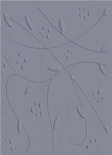 QuicKutz Lifestyles Crafts A2 Embossing Folder VINES Floral look ~ EF 