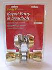 safety 1st keyed entry set door deadbolt brass nip knob