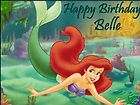 Little Mermaid edible birthday cake image frosting