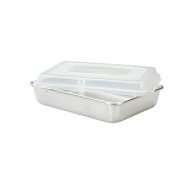   Ware The Naturals Uncoated Commercial Aluminum Baker Cake Pan with Lid
