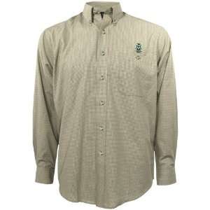   Rams Khaki Matrix Long Sleeve Dress Shirt (Medium)