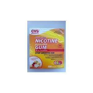  CVS Nicotine Gum 4mg 100pcs Coated Fruit. Exp11/2012 