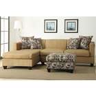   microfiber sectional sofa with reversible chaise with 4 accent pillows