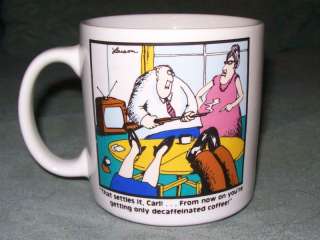 Vintage The Far Side By Gary Larson Cartoon Funny Cup Mug 1980  