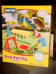 Breyer #1509 Sheltie Sheepdog Dog Agility Play Set NIB!  