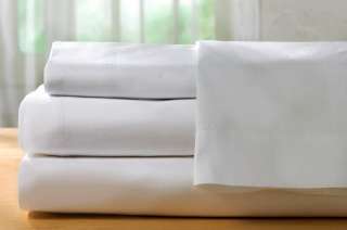 TWIN XL 66x108 T200 Flat Sheets White Hospitality 2DZ  