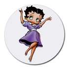 Carsons Collectibles Round Mousepad of Vintage Art Deco Betty Boop in 