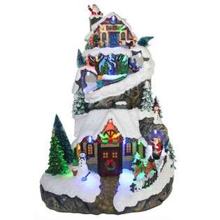 DDI Animated Christmas Tree with Village Scene(Pack of 2) 